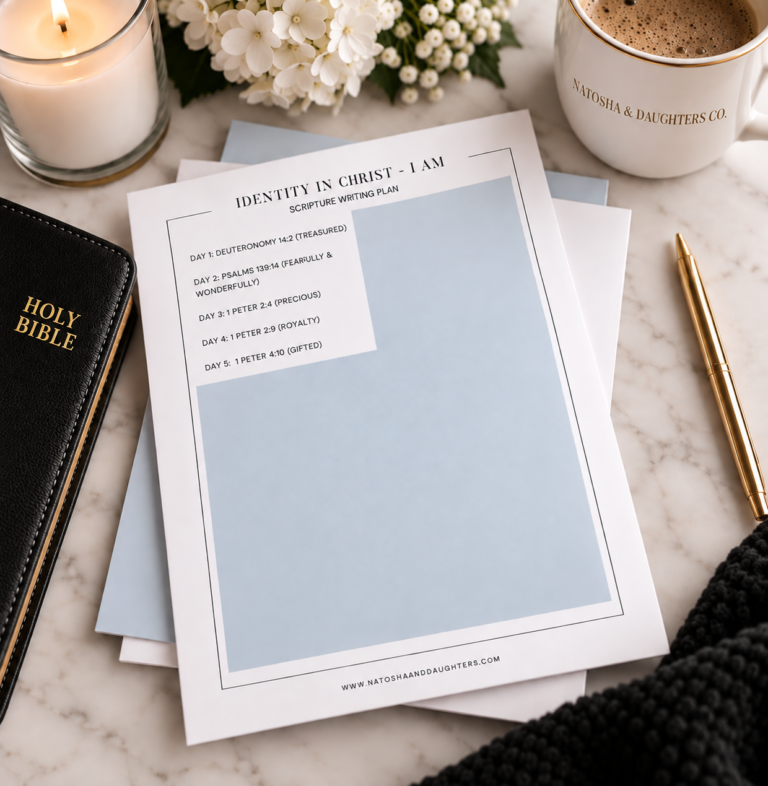 30-Day Identity in Christ Scripture Writing Plan for Moms & Daughters